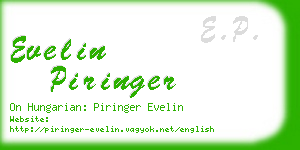 evelin piringer business card